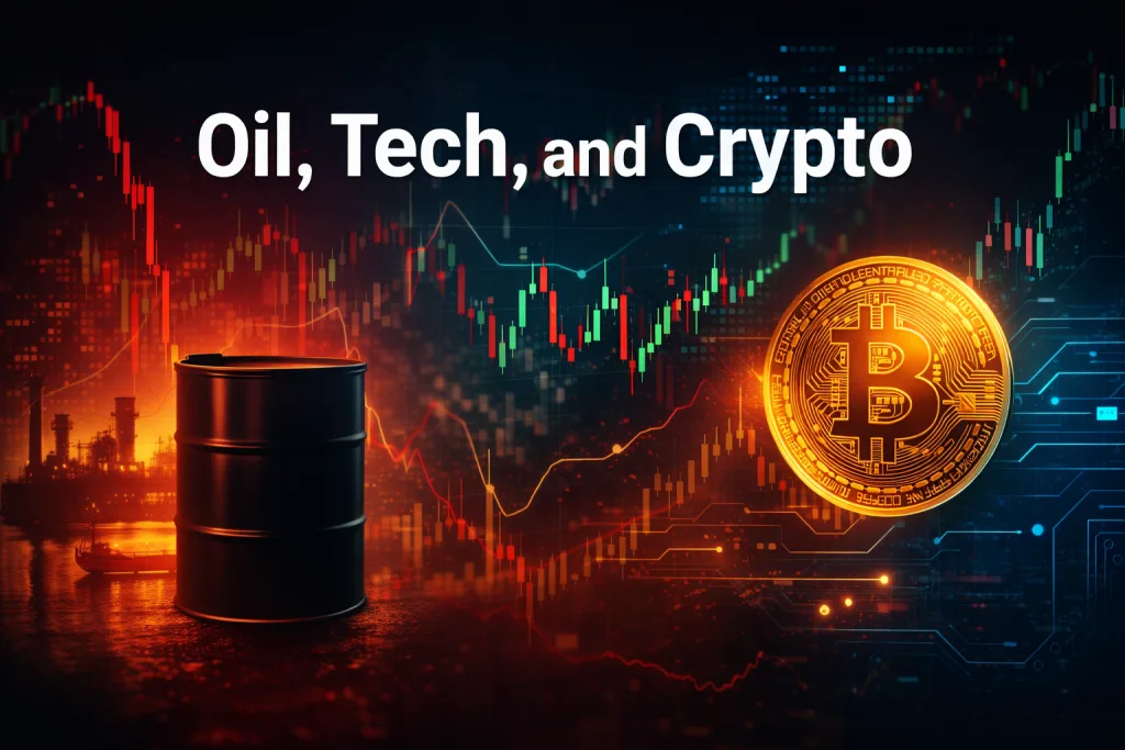 oil shock impact on tech and crypto investors